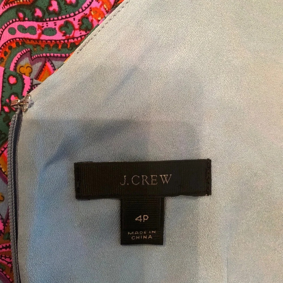 J. Crew Silk  Paisley Ruffle Dress - Picture 10 of 10